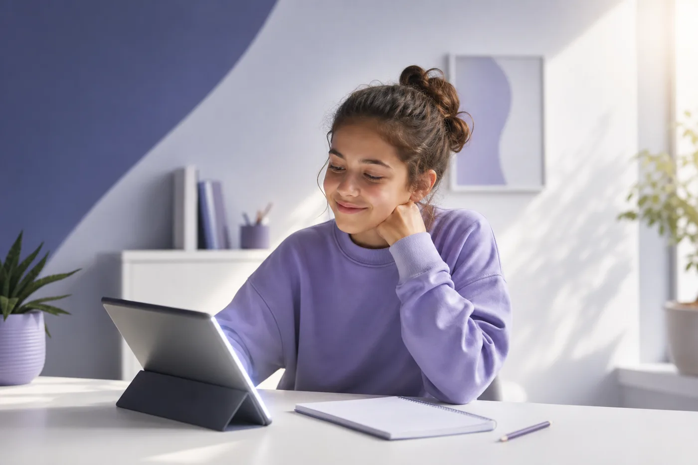 A learner accepting an AI tutor's answer without checking it, illustrating AI overreliance in training